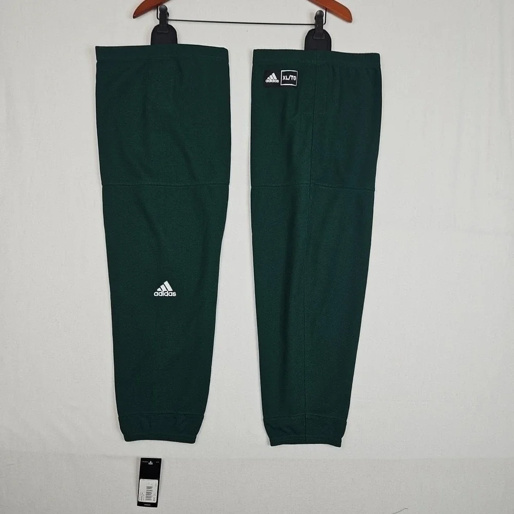 Adidas Dark Green Men's Hockey Stock Socks DX0967 Size XL New‎